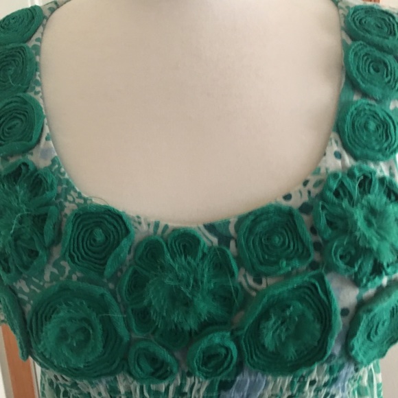 ICE Green and White Dress(10) Modern Jane Austen! - Picture 4 of 13